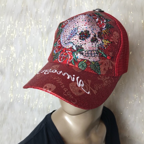 sugar skull baseball cap
